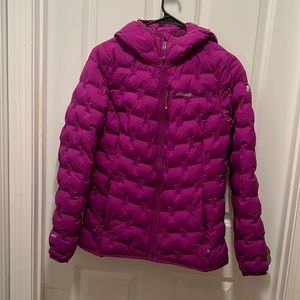 Like new Women’s MicroTherm FreeFuse Stretch Down Hooded Jacket